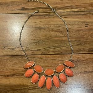 Coral statement necklace